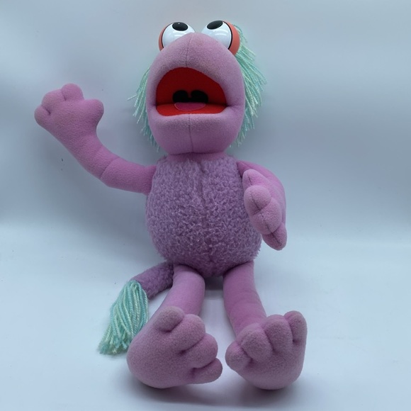 Fraggle Rock Mokey Plush Stuffed Animal Toy Purple 15” Jim Henson 1985 - Picture 13 of 13